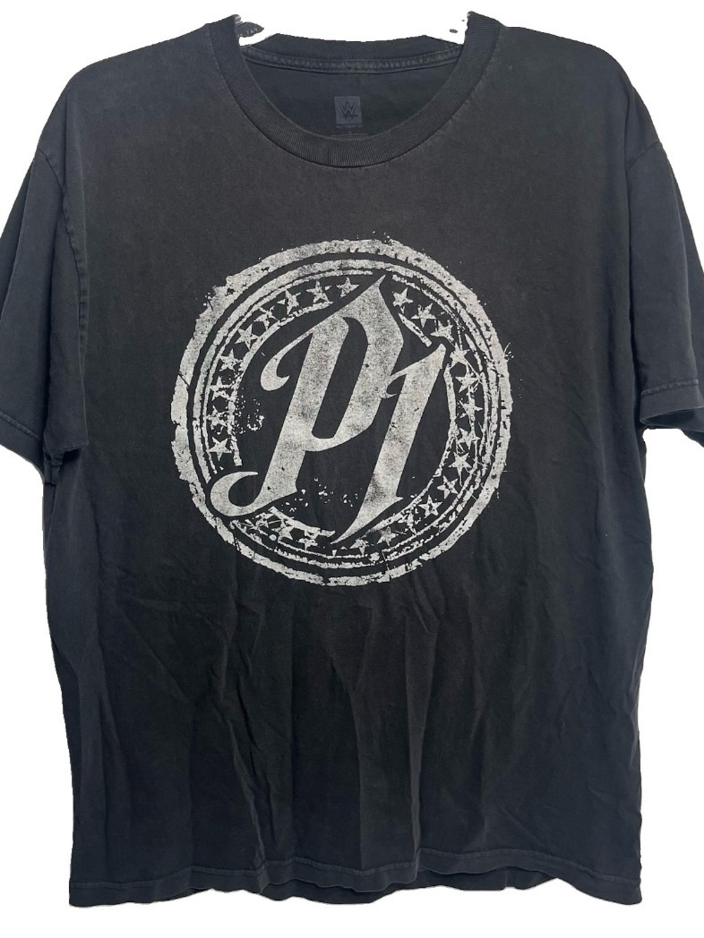 WWE P1 AJ Styles T-Shirt Short Sleeve Black Size Large